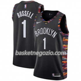 Canotte Uomo Brooklyn Nets D'Angelo Russell 1 2018-19 Nike City Edition Nero Swingman